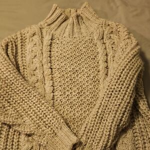Universal Thread Cream Cowl Neck Sweater